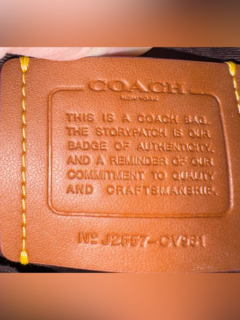 Coach Rowan Crossbody NWT Dark Brown Black Leather & Canvas w Gold Hardware NWT - Picture 12 of 16
